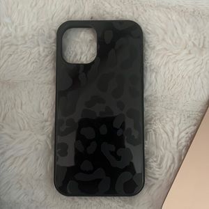 Black Leopard iPhone 12 mini case